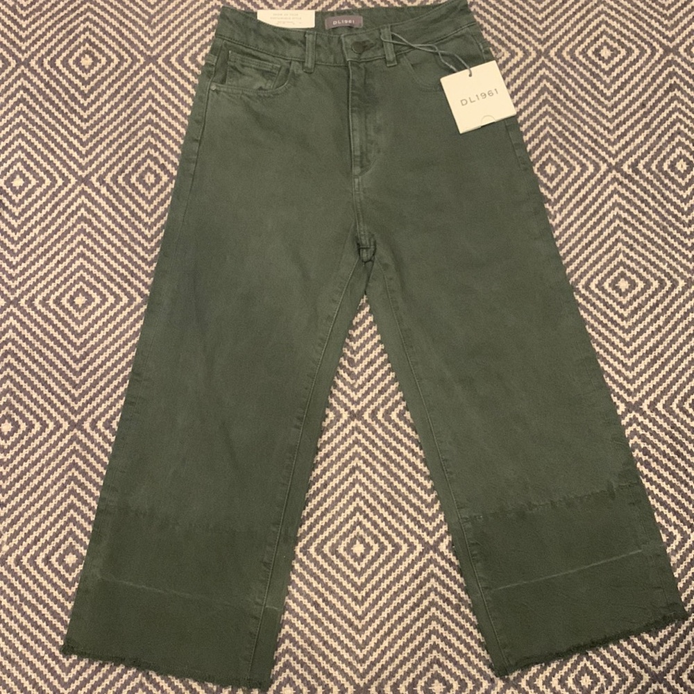 DL 1961 Hepburn cropped denim, size 24